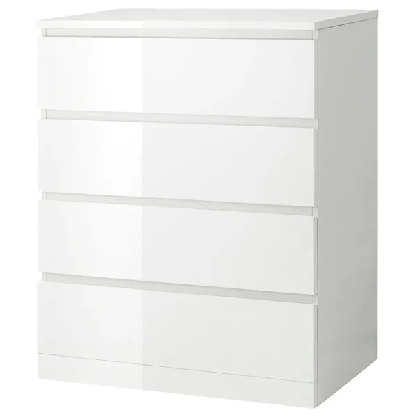 Comodă Ikea Malm 100 x 80 x 48 / MDF / Alb photo 1