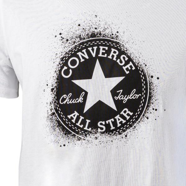 Tricou pentru bărbați Converse Chuck Distort Spray Paint 100% bumbac / White photo 3