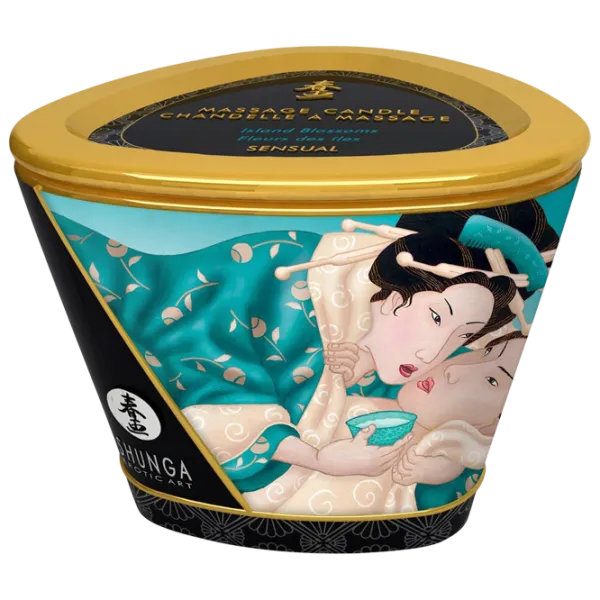 Массажная свеча Shunga Massage Candle 0.17л/ Цветов острова/ Белый photo 2 Массажная свеча Shunga Massage Candle 0.17л/ Цветов острова/ Белый photo 2