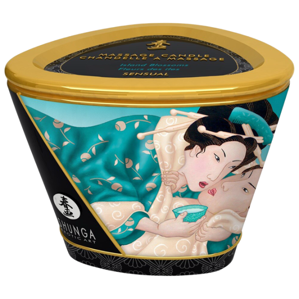Массажная свеча Shunga Massage Candle 0.17л/ Цветов острова/ Белый photo 2 Массажная свеча Shunga Massage Candle 0.17л/ Цветов острова/ Белый photo 2
