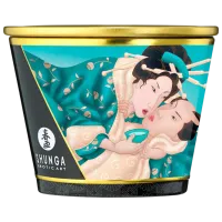 Lumânare de masaj Shunga Massage Candle 0.17l/ Florile insulei/ White photo 3