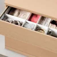 Comodă Ikea Malm 78 x 160 x 48 / MDF / Stejar alb photo 4