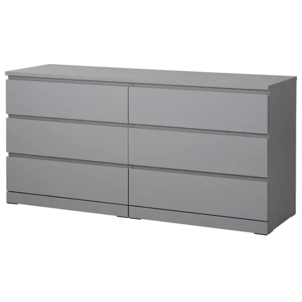 Comodă Ikea Malm 78 x 160 x 48 / MDF / Gray photo 1