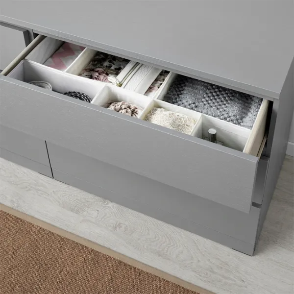 Comodă Ikea Malm 78 x 160 x 48 / MDF / Gray photo 4