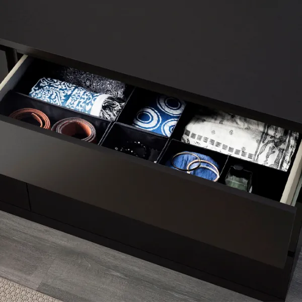 Comodă Ikea Malm 78 x 160 x 48 / MDF / Negru-maro photo 4 Comodă Ikea Malm 78 x 160 x 48 / MDF / Negru-maro photo 4