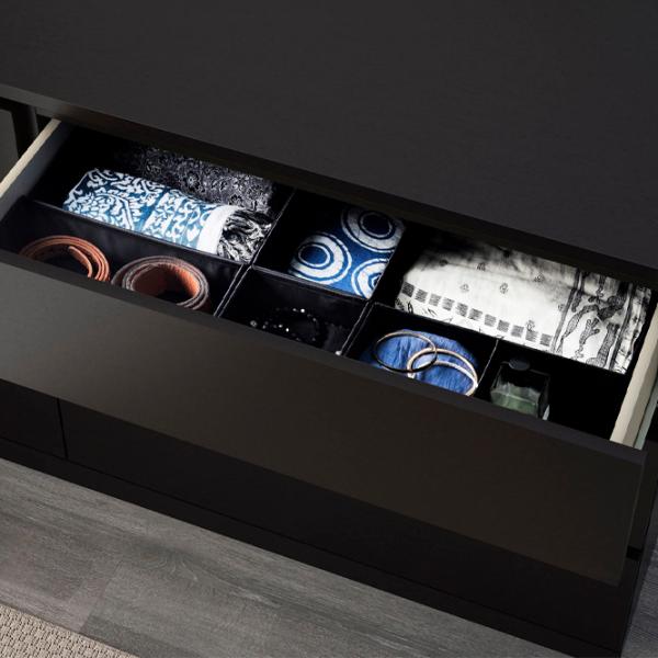 Comodă Ikea Malm 78 x 160 x 48 / MDF / Negru-maro photo 4 Comodă Ikea Malm 78 x 160 x 48 / MDF / Negru-maro photo 4