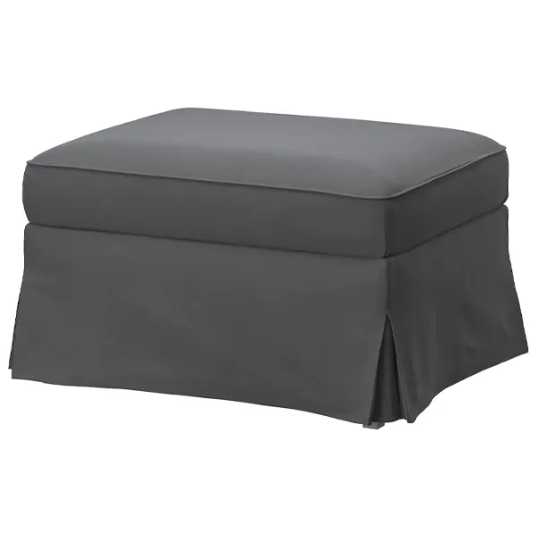 Пуф Ikea Ektorp Тёмно-серый / Ткань  photo 1 Пуф Ikea Ektorp Тёмно-серый / Ткань  photo 1