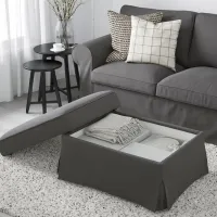 Пуф Ikea Ektorp Тёмно-серый / Ткань photo 2