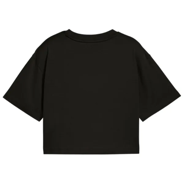 Футболка для девочек Puma Ess Graphic Short Length  / Черный photo 2 Футболка для девочек Puma Ess Graphic Short Length  / Черный photo 2