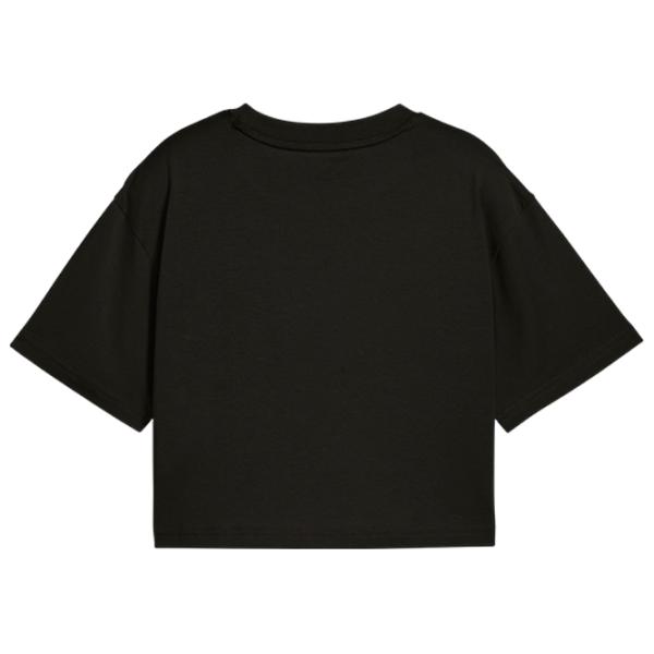 Футболка для девочек Puma Ess Graphic Short Length  / Черный photo 2 Футболка для девочек Puma Ess Graphic Short Length  / Черный photo 2