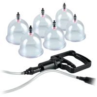 Набор для купирования Fetish Fantasy Beginner’s 6 pc. Cupping Set Прозрачный