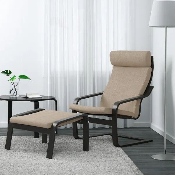 Fotoliu moale Ikea Poang Beige / Stofă  photo 2