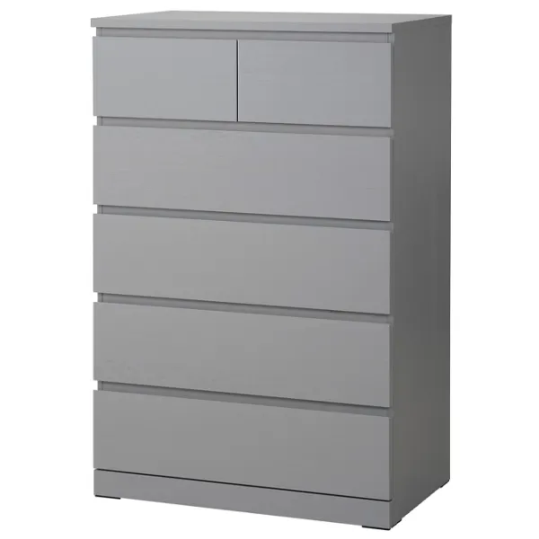 Comodă Ikea Malm 123 x 80 x 48 / MDF / Gray photo 1 Comodă Ikea Malm 123 x 80 x 48 / MDF / Gray photo 1