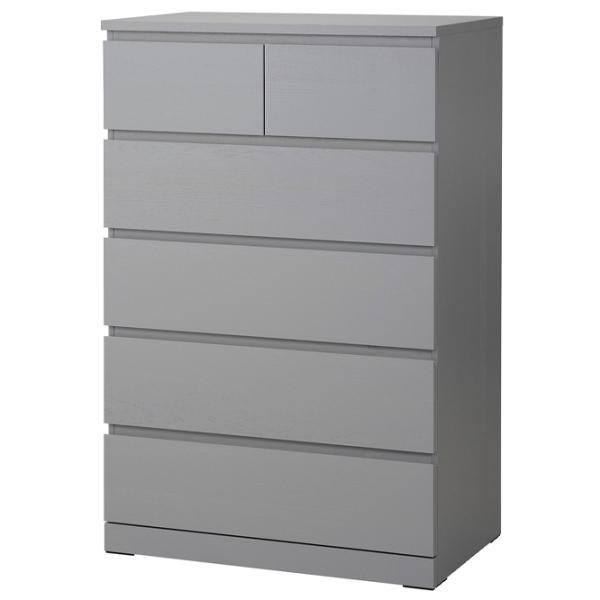 Comodă Ikea Malm 123 x 80 x 48 / MDF / Gray photo 1 Comodă Ikea Malm 123 x 80 x 48 / MDF / Gray photo 1