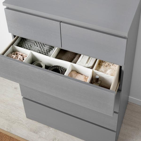 Comodă Ikea Malm 123 x 80 x 48 / MDF / Gray photo 3 Comodă Ikea Malm 123 x 80 x 48 / MDF / Gray photo 3