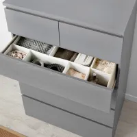 Comodă Ikea Malm 123 x 80 x 48 / MDF / Gray photo 3