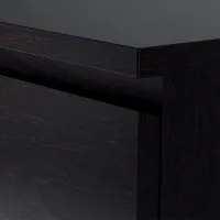 Comodă Ikea Malm 123 x 80 x 48 / MDF / Negru-maro photo 2