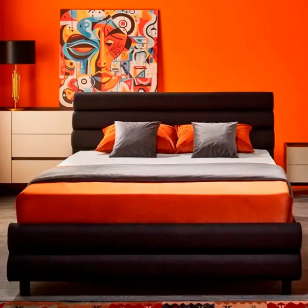 Кровать Ambianta KOSMO 160 x 200 см / ЛДСП / Черный photo 3 Кровать Ambianta KOSMO 160 x 200 см / ЛДСП / Черный photo 3