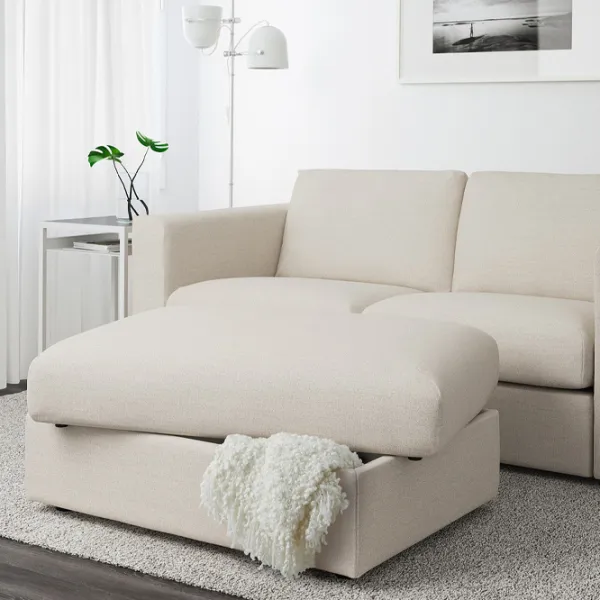 Fotoliu moale Ikea Vimle Beige / Piele  photo 3