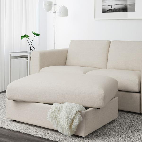 Fotoliu moale Ikea Vimle Beige / Piele  photo 3