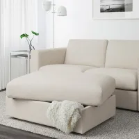 Fotoliu moale Ikea Vimle Beige / Piele photo 3