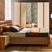 Кровать Ambianta KOSMO 140 x 200 см / ЛДСП / Бежевый