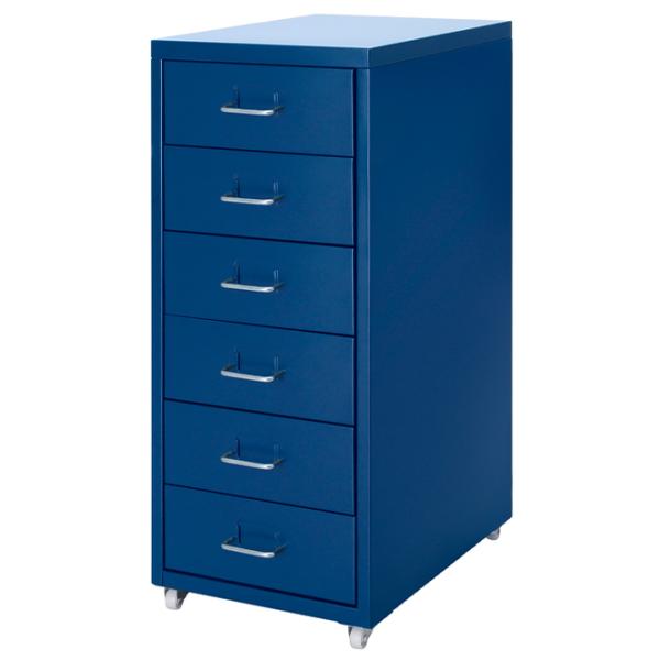 Comodă Ikea Helmer 69 x 28 x 44 / MDF / Blue photo 1