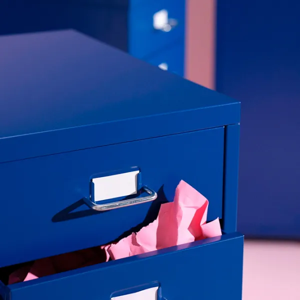 Comodă Ikea Helmer 69 x 28 x 44 / MDF / Blue photo 5