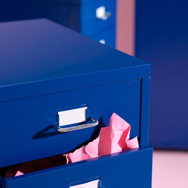 Comodă Ikea Helmer 69 x 28 x 44 / MDF / Blue photo 5