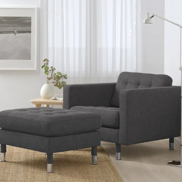 Fotoliu moale Ikea Landskrona Dark Gray / Stofă  photo 3 Fotoliu moale Ikea Landskrona Dark Gray / Stofă  photo 3