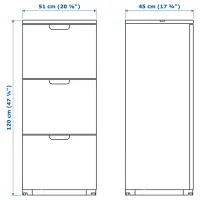 Комод Ikea Galant 120 x 51 x 45см / ДСП / Черный photo 5