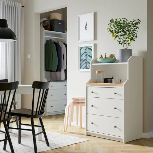 Комод Ikea Hauga 116 x 70 x 46см / МДФ / Белый photo 7 Комод Ikea Hauga 116 x 70 x 46см / МДФ / Белый photo 7