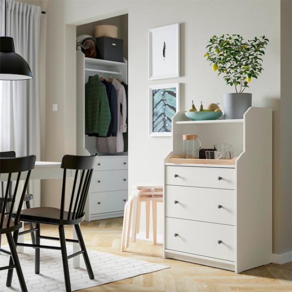 Комод Ikea Hauga 116 x 70 x 46см / МДФ / Белый photo 7 Комод Ikea Hauga 116 x 70 x 46см / МДФ / Белый photo 7