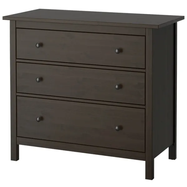 Комод Ikea Hemnes 96 x 108 x 50см / МДФ / Черно-коричневый photo 1