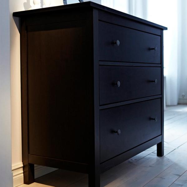 Комод Ikea Hemnes 96 x 108 x 50см / МДФ / Черно-коричневый photo 3