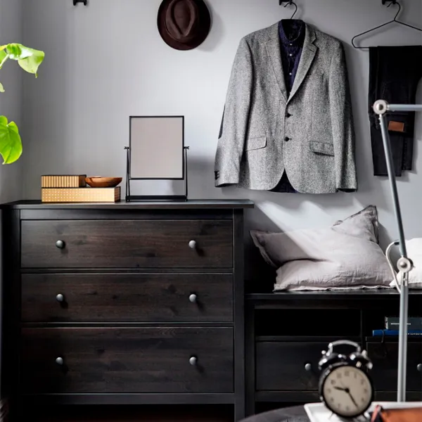 Комод Ikea Hemnes 96 x 108 x 50см / МДФ / Черно-коричневый photo 4
