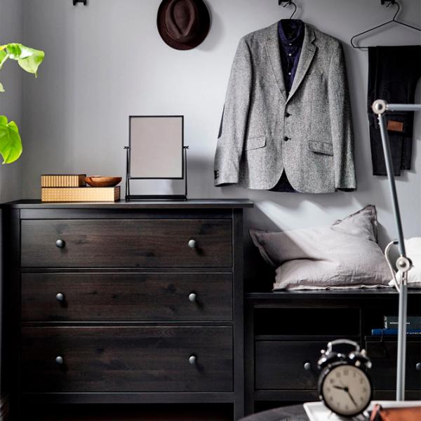 Комод Ikea Hemnes 96 x 108 x 50см / МДФ / Черно-коричневый photo 4