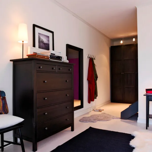 Комод Ikea Hemnes 131 x 108 x 50см / МДФ / Черно-коричневый photo 4 Комод Ikea Hemnes 131 x 108 x 50см / МДФ / Черно-коричневый photo 4
