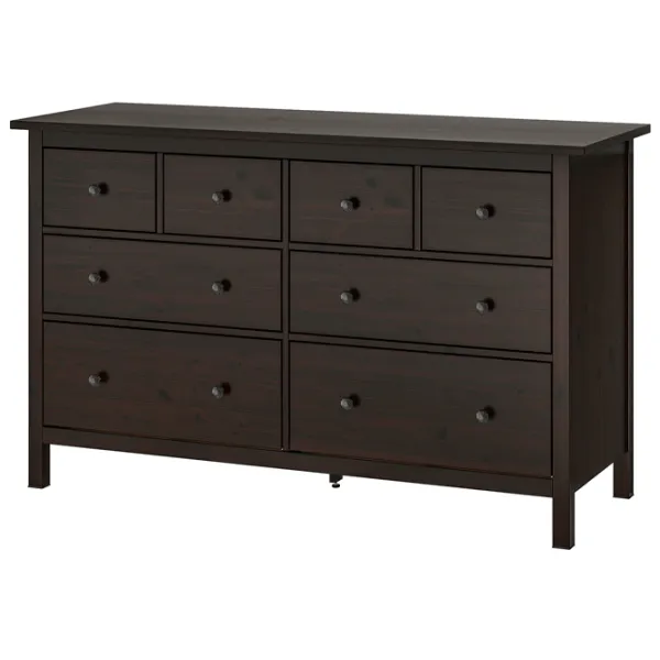 Comodă Ikea Hemnes 96 x 160 x 50 / MDF / Negru-maro photo 1