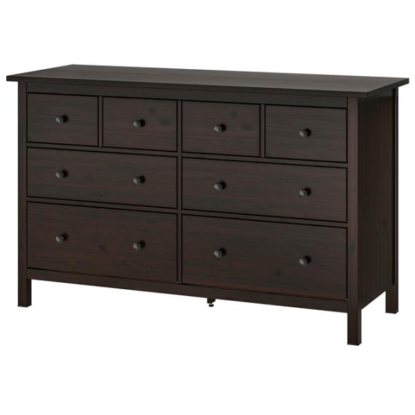 Comodă Ikea Hemnes 96 x 160 x 50 / MDF / Negru-maro photo 1