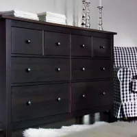 Комод Ikea Hemnes 96 x 160 x 50см / МДФ / Черно-коричневый photo 4