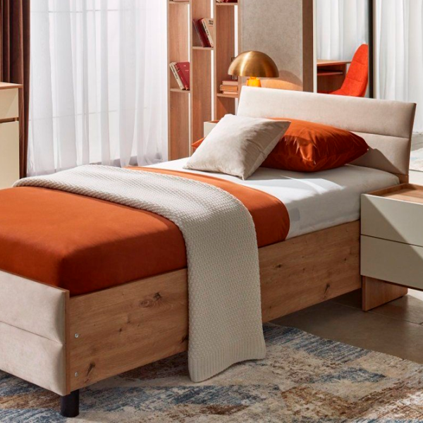 Кровать Ambianta Kosmo-Star 120 x 200 см / ЛДСП / Бежевый photo 1 Кровать Ambianta Kosmo-Star 120 x 200 см / ЛДСП / Бежевый photo 1