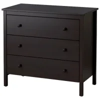 Comodă Ikea Koppang 83 x 90 x 46 / MDF / Negru-maro