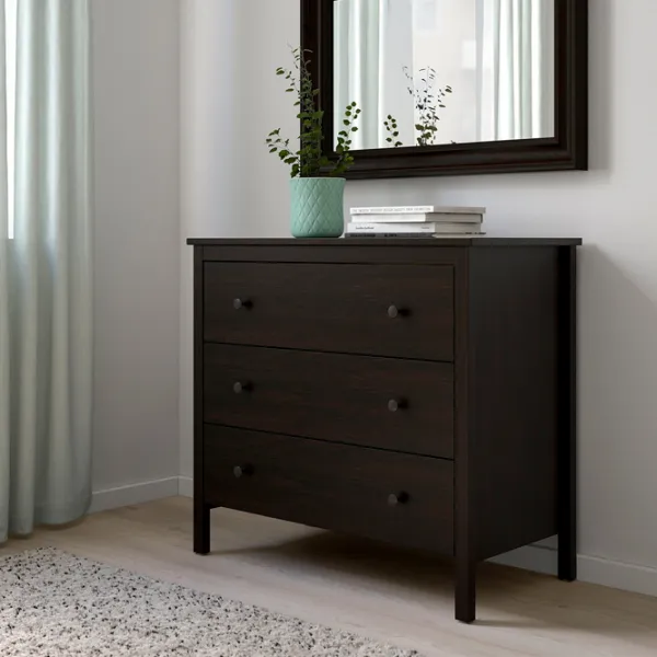 Comodă Ikea Koppang 83 x 90 x 46 / MDF / Negru-maro photo 2