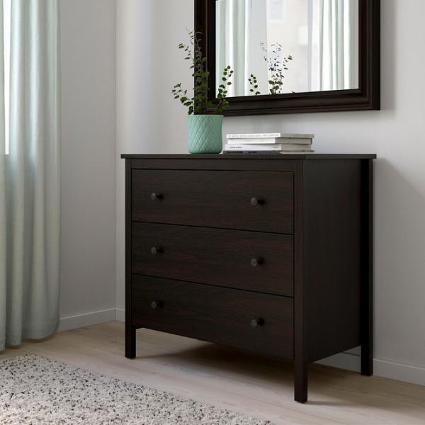 Comodă Ikea Koppang 83 x 90 x 46 / MDF / Negru-maro photo 2