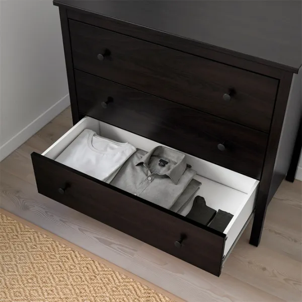 Comodă Ikea Koppang 83 x 90 x 46 / MDF / Negru-maro photo 4