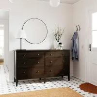 Comodă Ikea Idanas 95 x 162 x 50 / MDF / Dark Brown photo 5