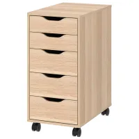 Комод Ikea Alex 76 x 36 x 58см / МДФ / Дуб белый