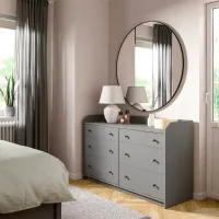 Comodă Ikea Hauga 84 x 138 x 46 / MDF / Gray photo 2