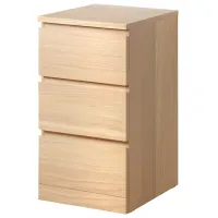 Комод Ikea Malm 78 x 40 x 48см / МДФ / Дуб Беленый